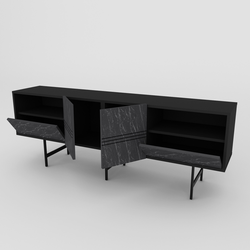 TV-pöytä DERIN 65x180 cm musta