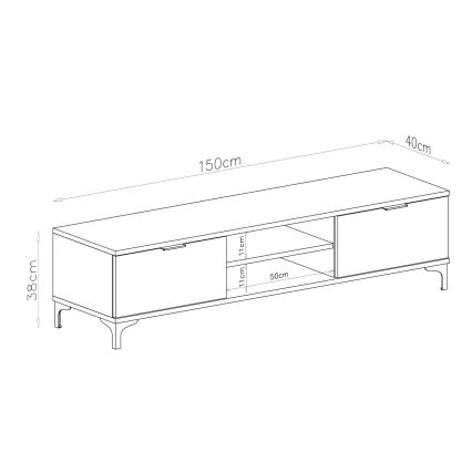 TV-pöytä LORA tammi artisan