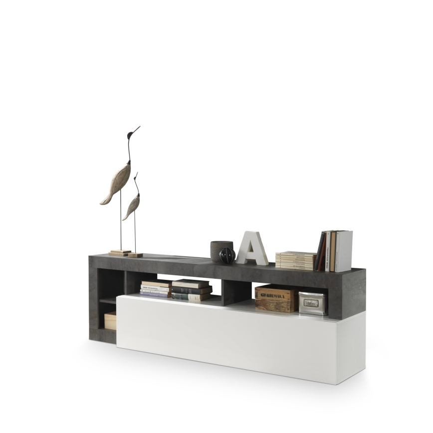 TV-taso LENOR valkoinen/antrasiitti