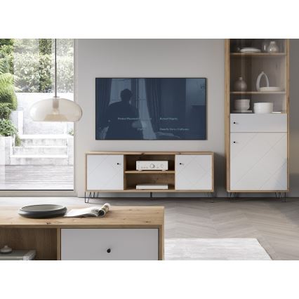 TV-taso SULA artisan-tammi/valkoinen