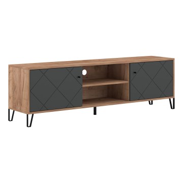 TV-taso SULA craft-tammi/musta