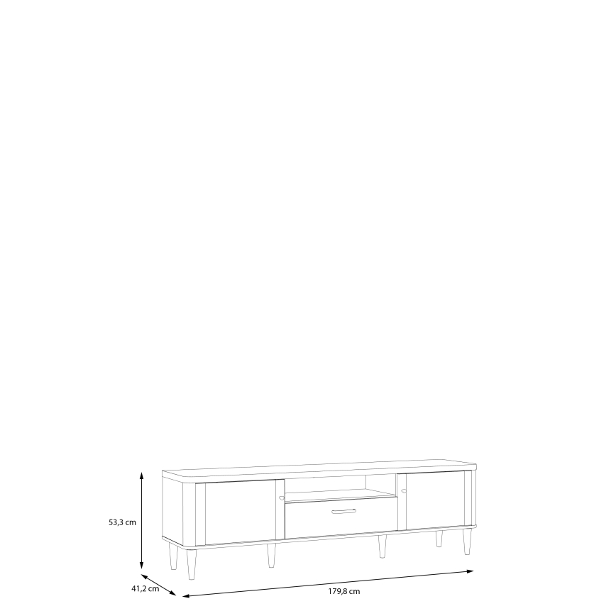 TV-taso VIRO ruskea/beige