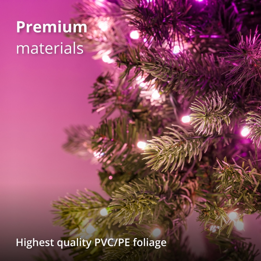 Twinkly - LED RGB Himmennettävä jouluseppele 50xLED halkaisija 60 cm Wi-Fi