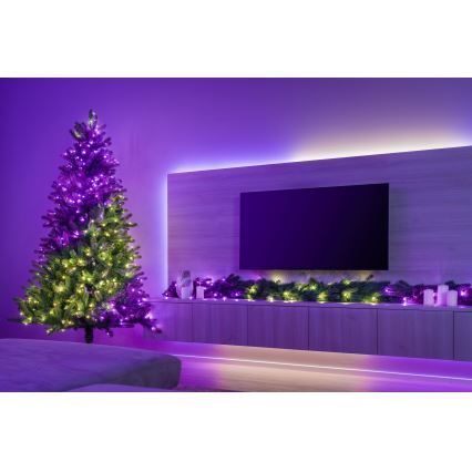 Twinkly - LED RGBW himmennettävä joulukoriste GARLAND 50 x LED 2,7 m Wi-Fi