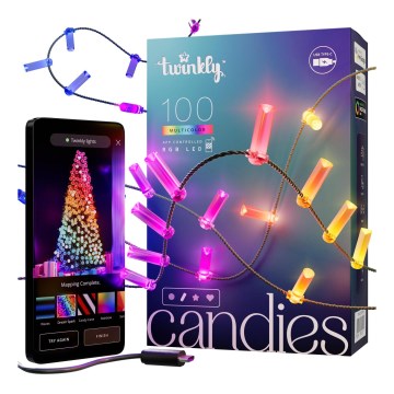 Twinkly - LED RGB Himmennettävä Jouluketju 100xLED 8 m USB Wi-Fi
