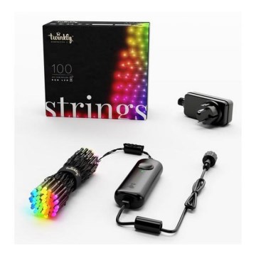 Twinkly - LED RGB Himmennettävä ulko Jouluketju STRINGS 100xLED 11,5m IP44 Wi-Fi