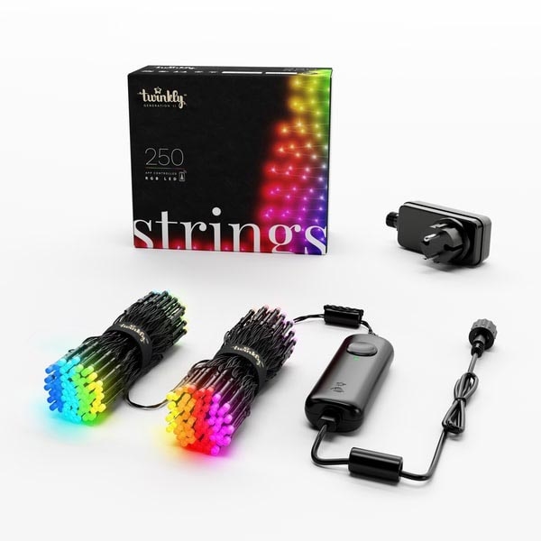 Twinkly - LED RGB Himmennettävä ulko Jouluketju STRINGS 250xLED 23,5m IP44 Wi-Fi