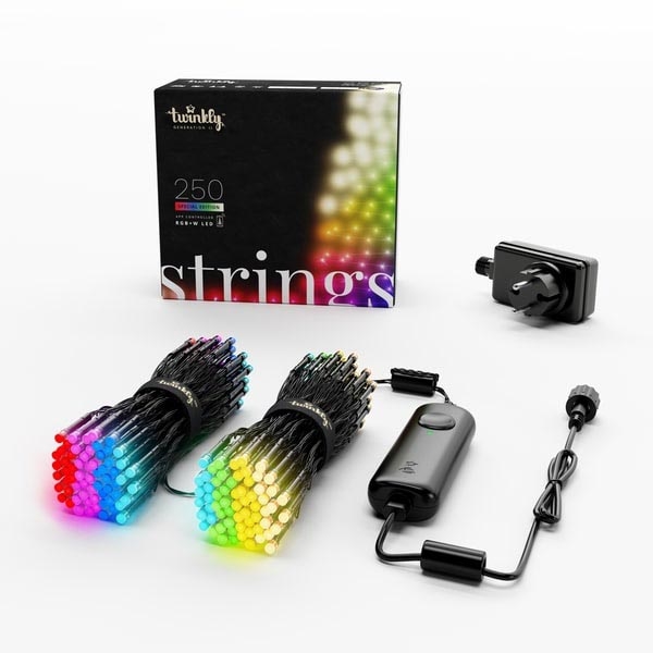 Twinkly - LED RGBW Himmennettävä ulko Jouluketju STRINGS 250xLED 23,5m IP44 Wi-Fi