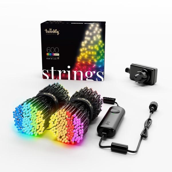 Twinkly - LED RGBW Himmennettävä ulko Jouluketju STRINGS 600xLED 51,5m IP44 Wi-Fi
