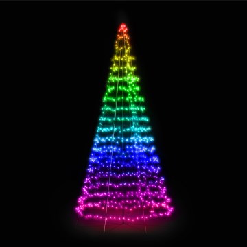 Twinkly - LED RGBW himmennettävä ulkokäyttöinen joulukuusi LIGHT TREE 1000xLED 6 m IP44 Wi-Fi