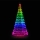 Twinkly - LED RGBW himmennettävä ulkokäyttöinen joulukuusi LIGHT TREE 1000xLED 6 m IP44 Wi-Fi