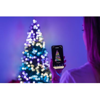 Twinkly - himmennettävä LED RGBW joulukuusi TREE 435xLED 2,1 m Wi-Fi