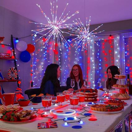 Twinkly - LED RGB Himmennettävä ulko joulutähti SPRITZER 200xLED IP44 Wi-Fi
