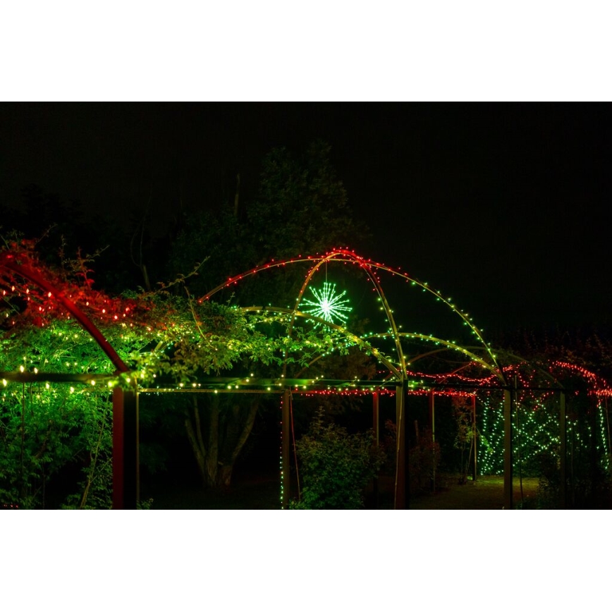 Twinkly - LED RGB Himmennettävä ulko joulutähti SPRITZER 200xLED IP44 Wi-Fi