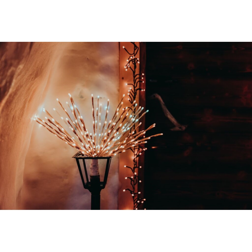 Twinkly - LED RGB Himmennettävä ulko joulutähti SPRITZER 200xLED IP44 Wi-Fi