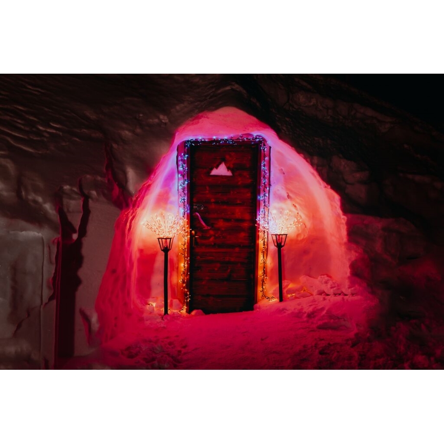 Twinkly - LED RGB Himmennettävä ulko joulutähti SPRITZER 200xLED IP44 Wi-Fi