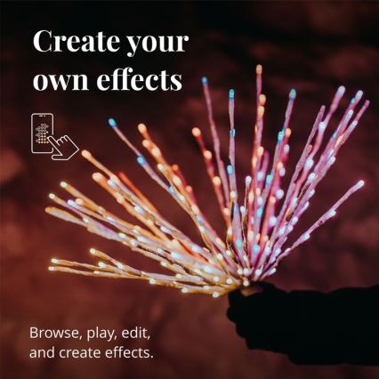 Twinkly - LED RGB Himmennettävä ulko joulutähti SPRITZER 200xLED IP44 Wi-Fi