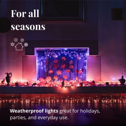 Twinkly - LED RGBW Himmennettävä ulko Jouluketju CLUSTER 400xLED 9,5m IP44 Wi-Fi