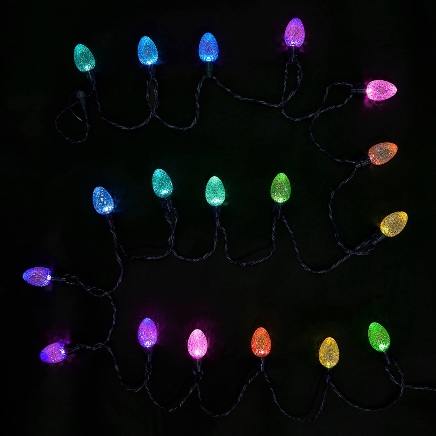 Twinkly - LED RGB Himmennettävä ulko Jouluketju FACETED 80xLED 26,5 m IP44 Wi-Fi