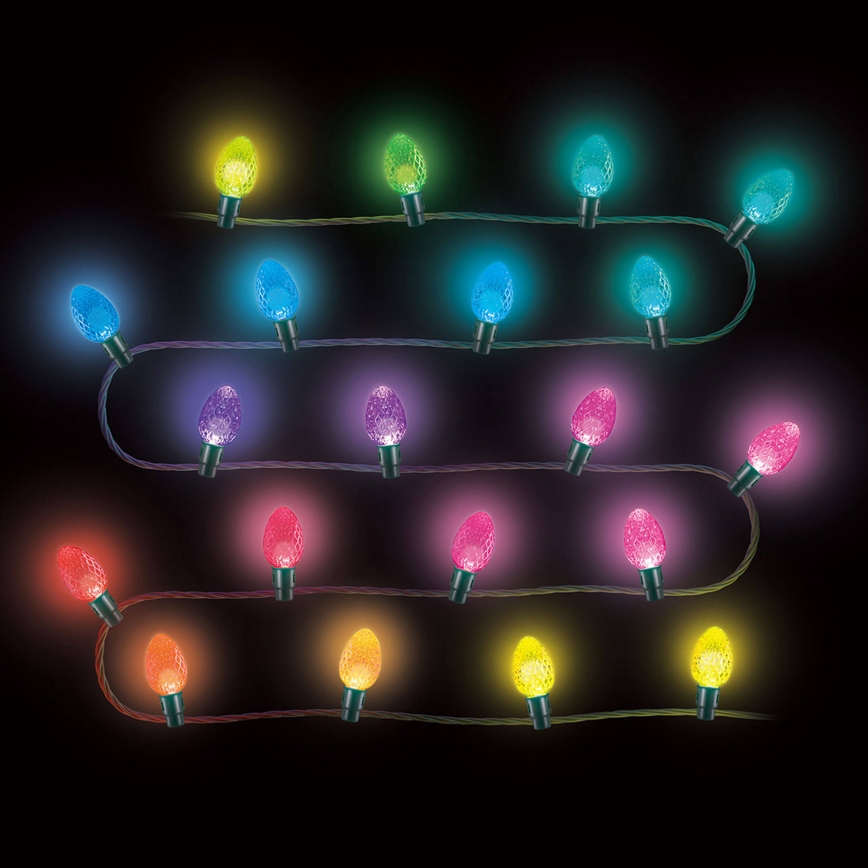 Twinkly - LED RGB Himmennettävä ulko Jouluketju FACETED 80xLED 26,5 m IP44 Wi-Fi