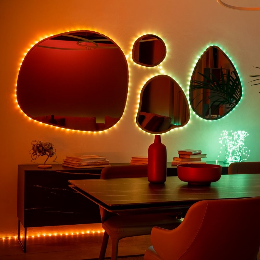 Twinkly - LED RGB Himmennettävä nauha DOTS 60xLED 3 m Wi-Fi USB