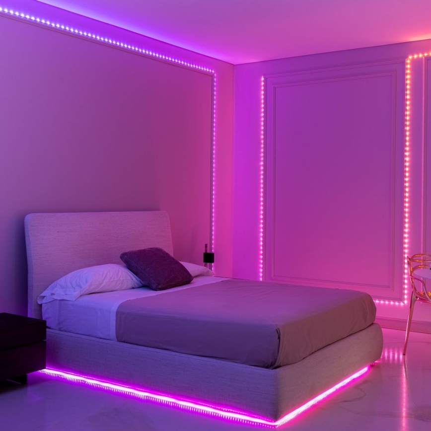 Twinkly - LED RGB Ulkotila himmennettävä nauha DOTS 200xLED 10 m IP44 WiFi