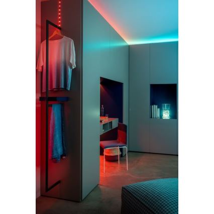 Twinkly - LED RGB Ulkotila himmennettävä nauha DOTS 200xLED 10 m IP44 WiFi