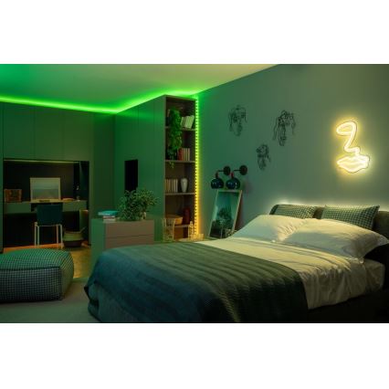 Twinkly - LED RGB Ulkotila himmennettävä nauha DOTS 200xLED 10 m IP44 WiFi