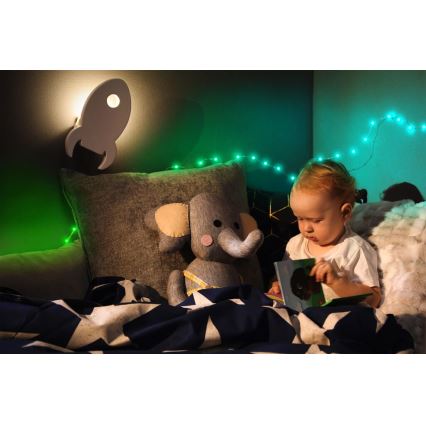 Twinkly - LED RGB Ulkotila himmennettävä nauha DOTS 200xLED 10 m IP44 WiFi