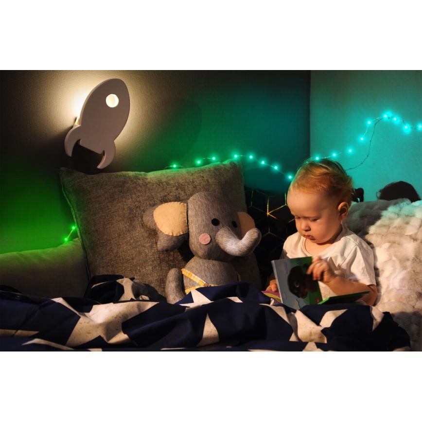 Twinkly - LED RGB Ulkotila himmennettävä nauha DOTS 200xLED 10 m IP44 WiFi