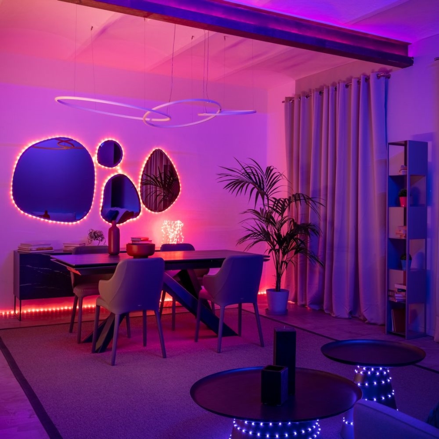 Twinkly - LED RGB Ulkotila himmennettävä nauha DOTS 200xLED 10 m IP44 Wi-Fi
