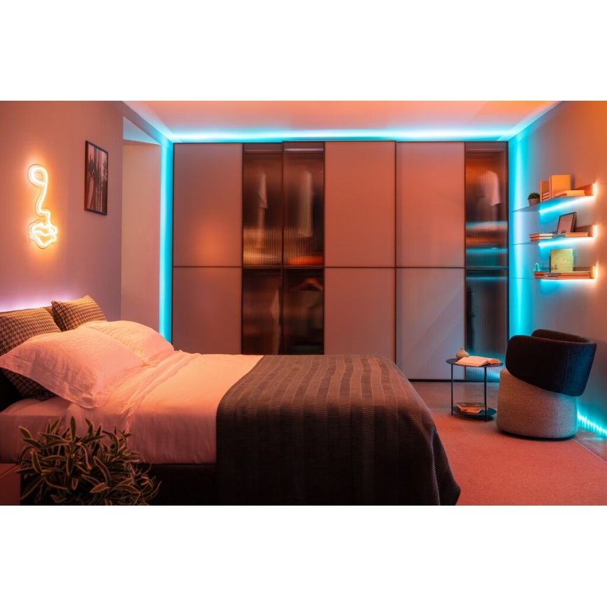 Twinkly - LED RGB Ulkotila himmennettävä nauha DOTS 400xLED 20 m IP44 Wi-Fi