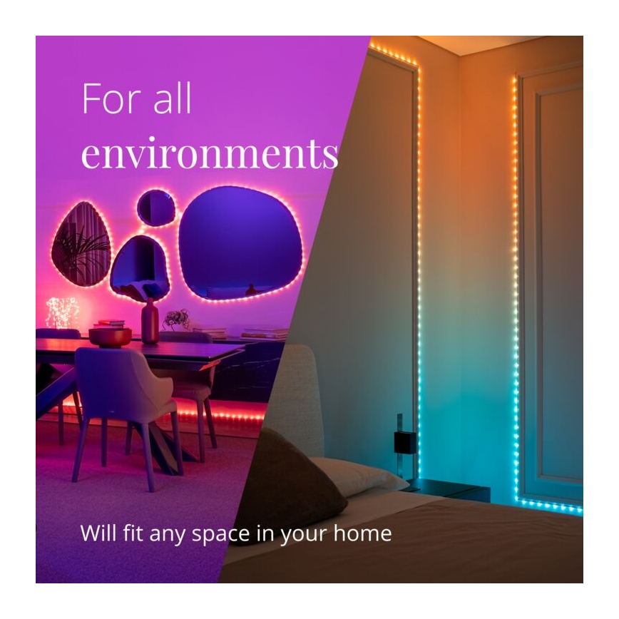 Twinkly - LED RGB Ulkotila himmennettävä nauha DOTS 400xLED 20 m IP44 Wi-Fi