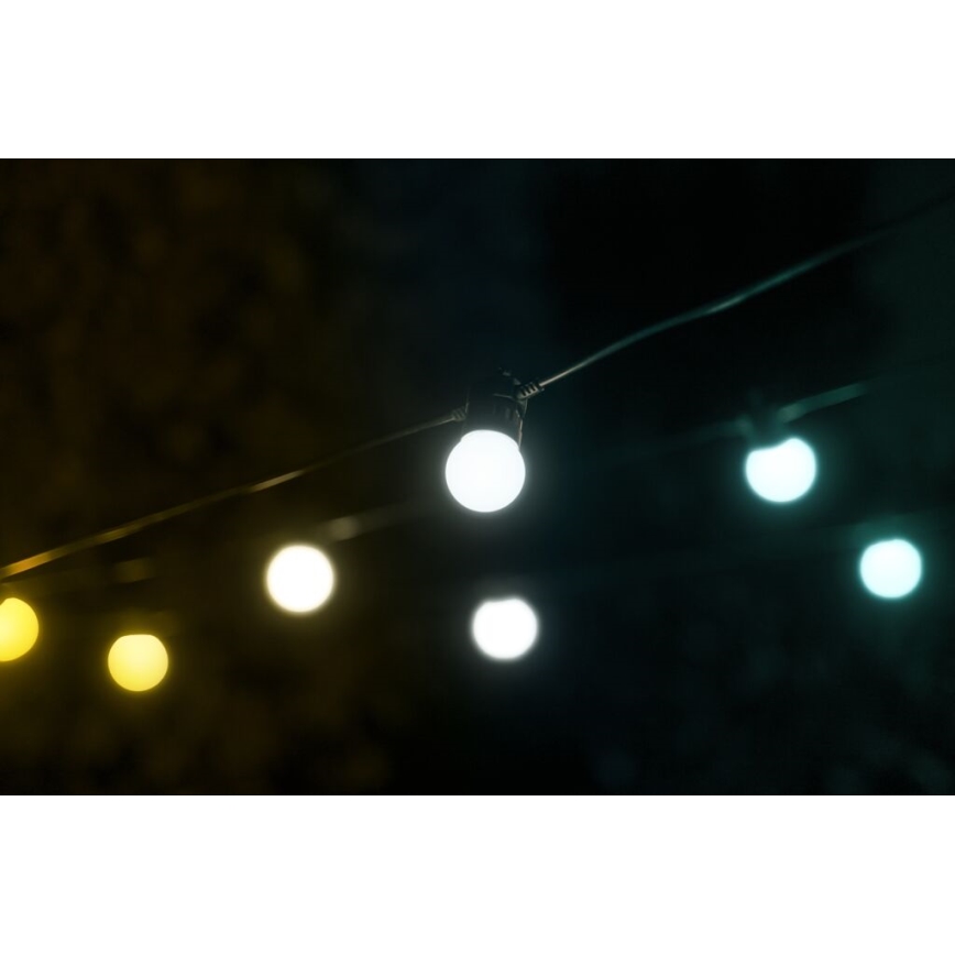 Twinkly - LED Himmennettävä ulko koristeellinen ketju FESTOON 20xLED 14m IP44 Wi-Fi