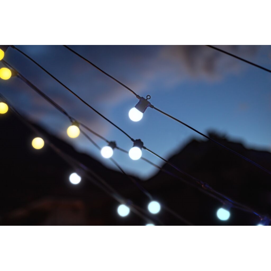 Twinkly - LED Himmennettävä ulko koristeellinen ketju FESTOON 20xLED 14m IP44 Wi-Fi