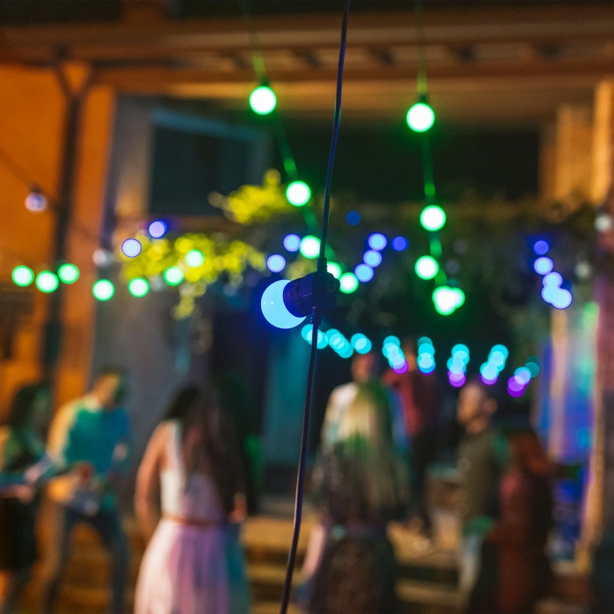 Twinkly - LED RGB Himmennettävä ulko koristeellinen ketju FESTOON 20xLED 14m IP44 Wi-Fi