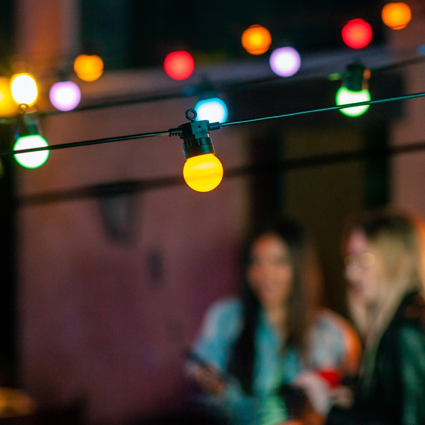 Twinkly - LED RGB Himmennettävä ulko koristeellinen ketju FESTOON 20xLED 14m IP44 Wi-Fi