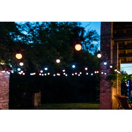 Twinkly - LED RGB Himmennettävä ulko koristeellinen ketju FESTOON 20xLED 14m IP44 Wi-Fi