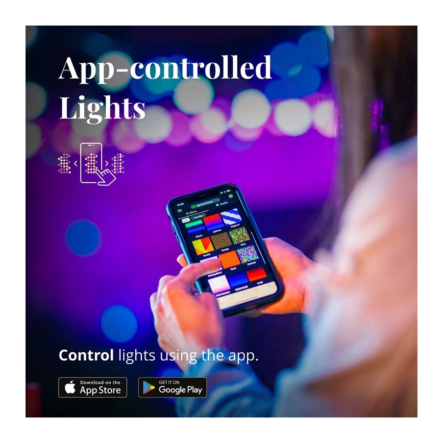 Twinkly - LED RGB Himmennettävä ulko koristeellinen ketju FESTOON 20xLED 14m IP44 Wi-Fi
