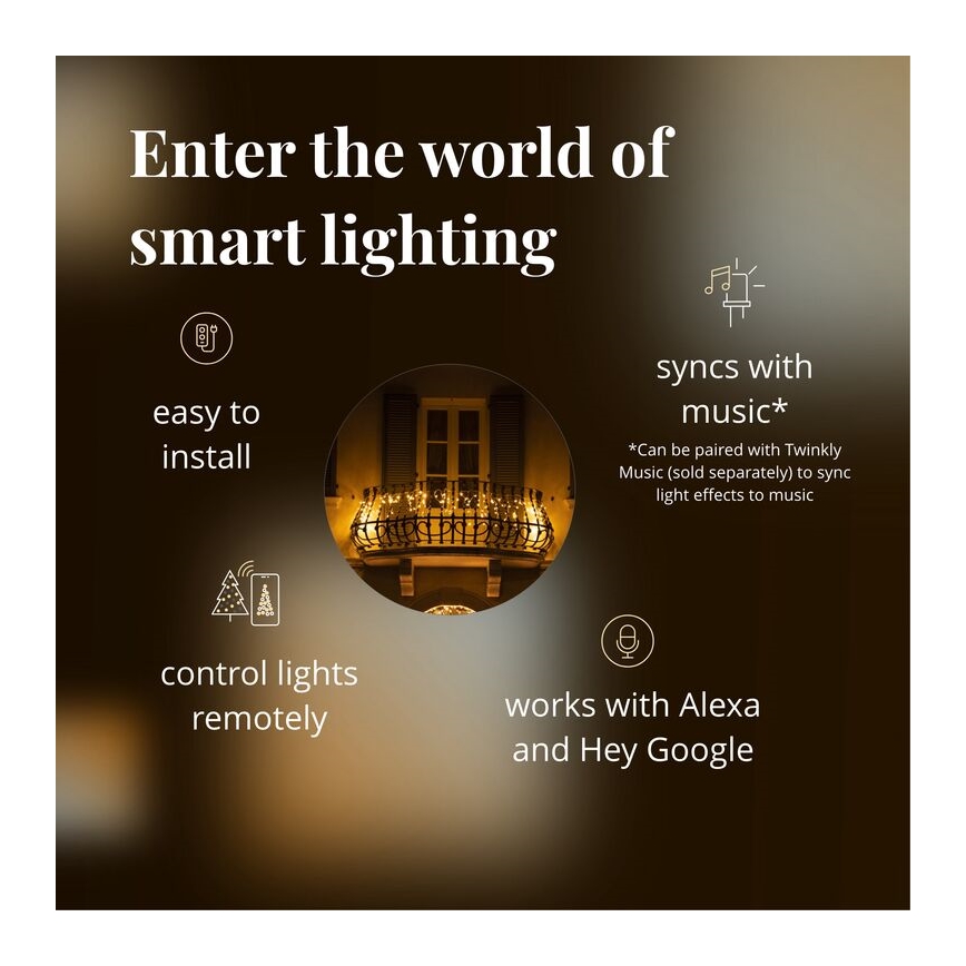 Twinkly - LED Himmennettävä ulko Valoverho ICICLE 190xLED 11,5m IP44 Wi-Fi