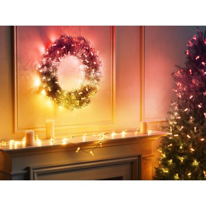 Twinkly - LED RGB Himmennettävä Jouluketju CANDIES 100xLED 8 m USB Wi-Fi