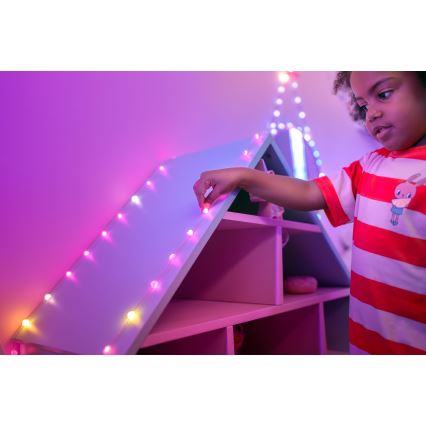 Twinkly - LED RGB Himmennettävä Jouluketju CANDIES 100xLED 8 m USB Wi-Fi
