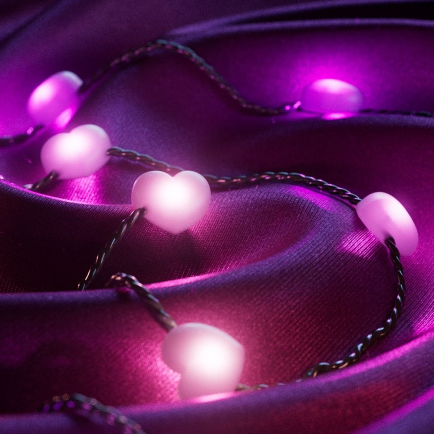 Twinkly - LED RGB Himmennettävä Jouluketju CANDIES 200xLED 14 m USB Wi-Fi