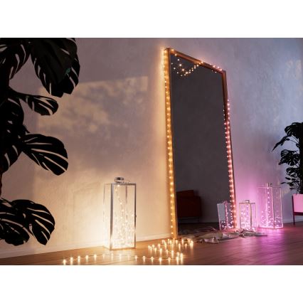 Twinkly TWKP100RGB-G - LED RGB Himmennettävä jouluverho LED 8 m USB Wi-Fi