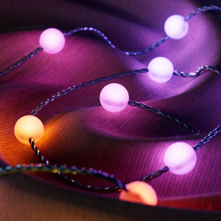 Twinkly TWKP100RGB-G - LED RGB Himmennettävä jouluverho LED 8 m USB Wi-Fi