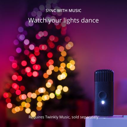 Twinkly TWKP100RGB-G - LED RGB Himmennettävä jouluverho LED 8 m USB Wi-Fi