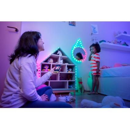 Twinkly - LED RGB Himmennettävä Jouluketju CANDIES 100xLED 8 m USB Wi-Fi