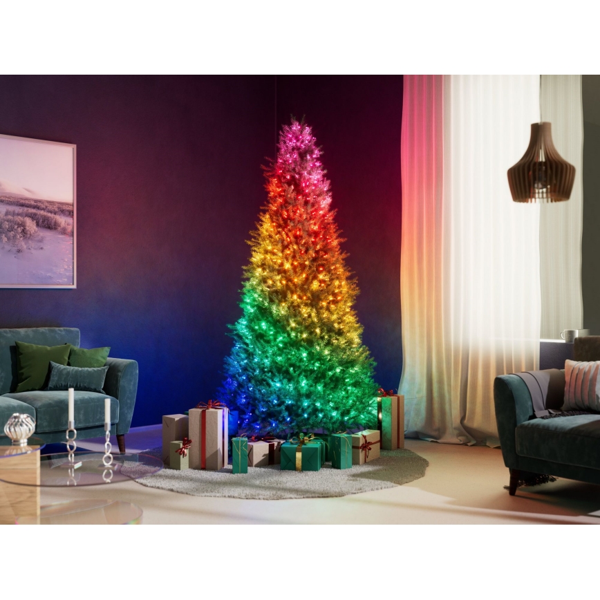 Twinkly - LED RGB Himmennettävä Jouluketju CANDIES 100xLED 8 m USB Wi-Fi