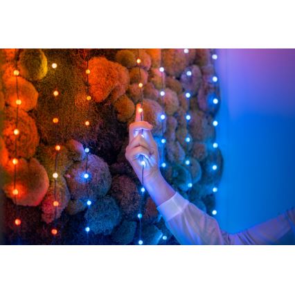 Twinkly - LED RGB Himmennettävä Jouluketju CANDIES 200xLED 14 m USB Wi-Fi