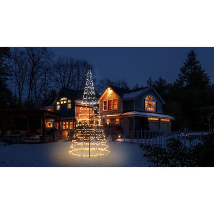 Twinkly - LED RGBW himmennettävä ulkokäyttöinen joulukuusi LIGHT TREE 1000xLED 6 m IP44 Wi-Fi